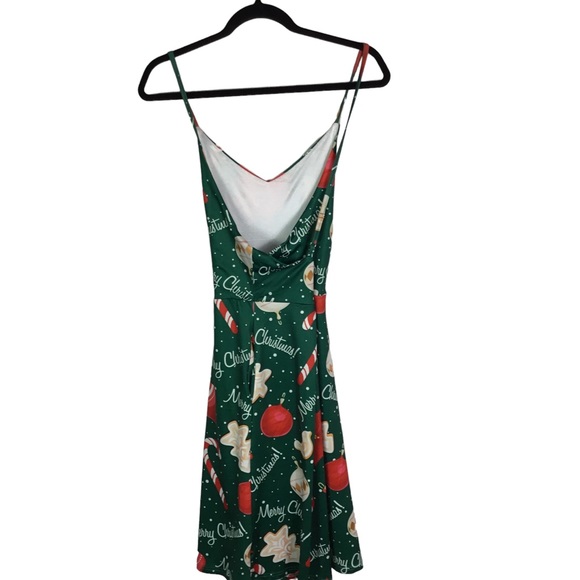 Christmas Dress V-Neck Spaghetti Strap Dress Size 2XL NWT - Picture 7 of 9